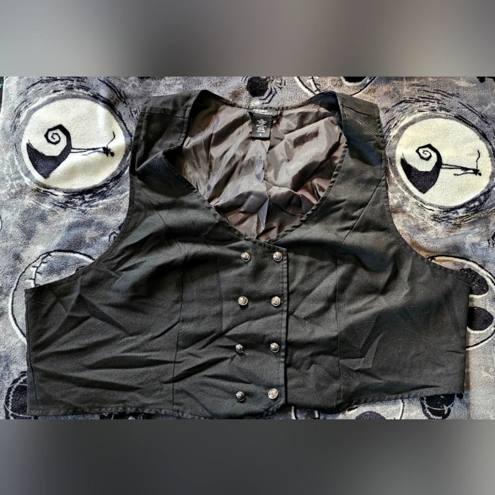 Thore And Fable Black Double-Breasted Vest